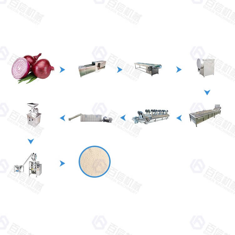 Large Output Onion Processing Line