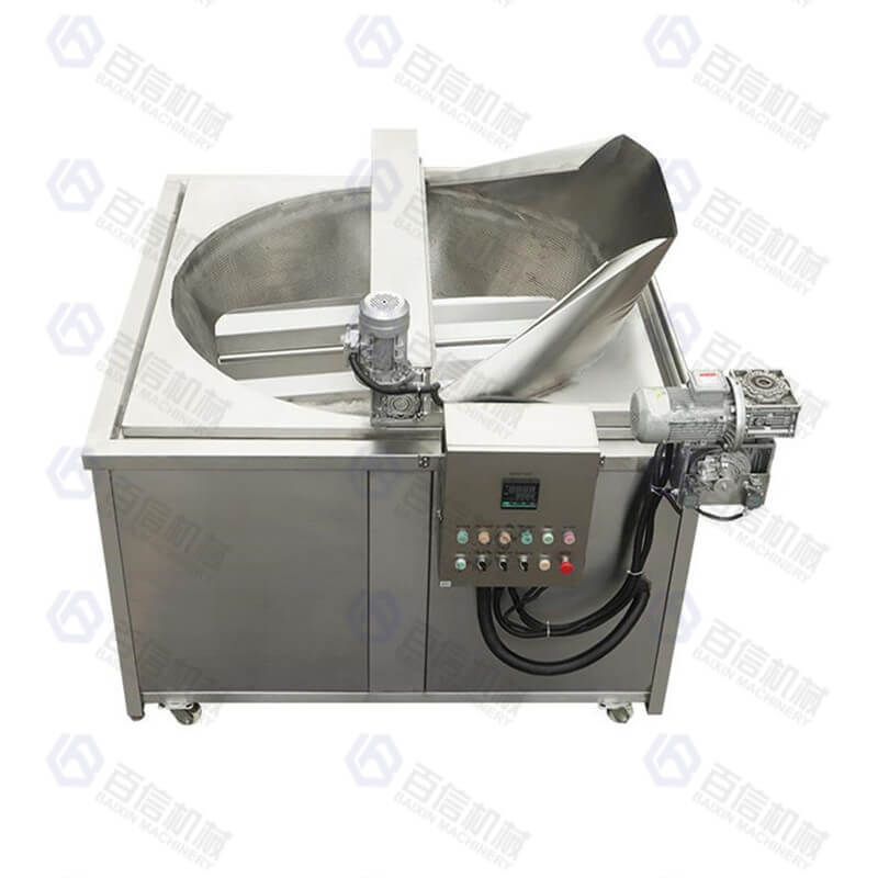 Automatic Stirring Batch Banana Chips Fryer Machine