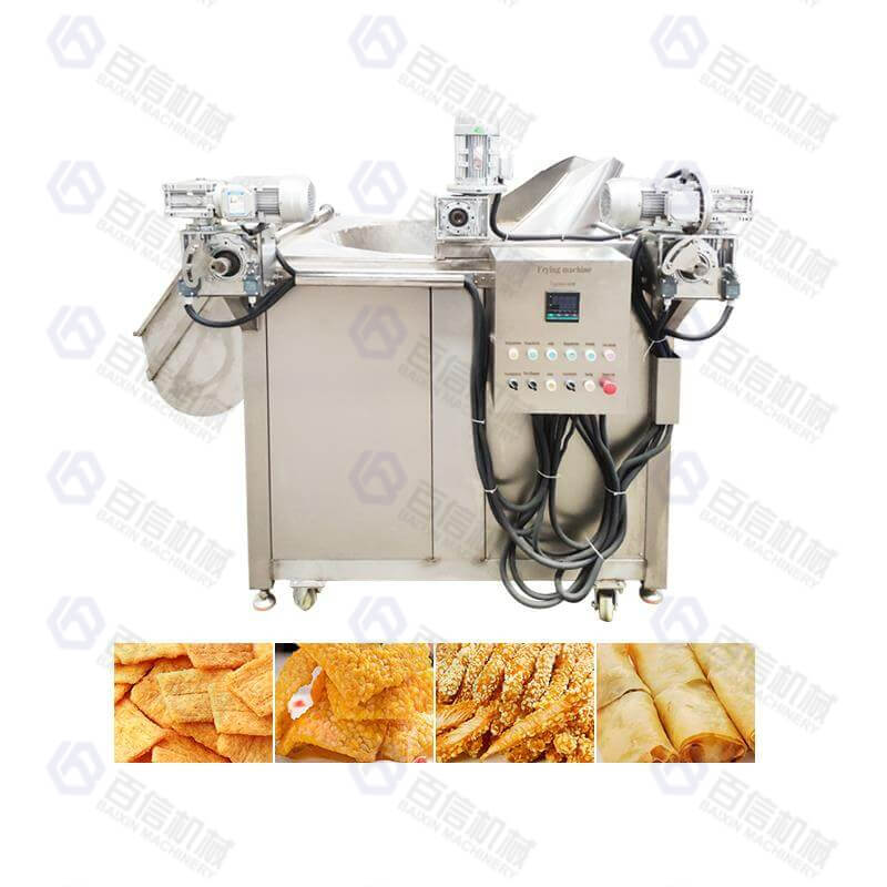 Automatic Stirring Batch French Fries Fryer Machine