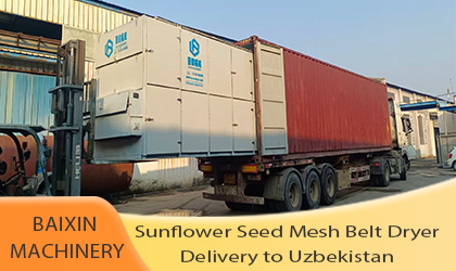 Multi-layer Mesh Belt Dryer for Sunflower Seeds Was Successfully Shipped to Uzbekistan