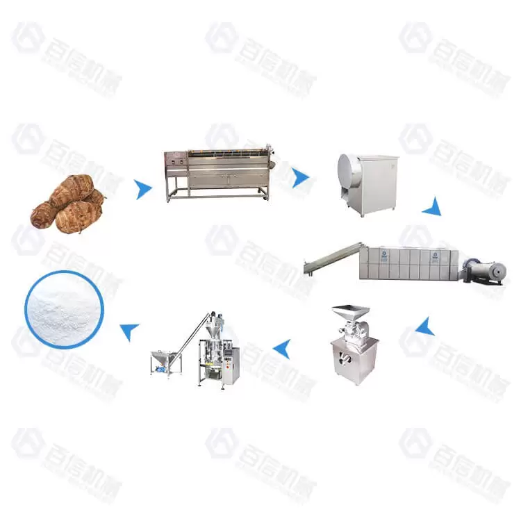 Ligne de production de konjac