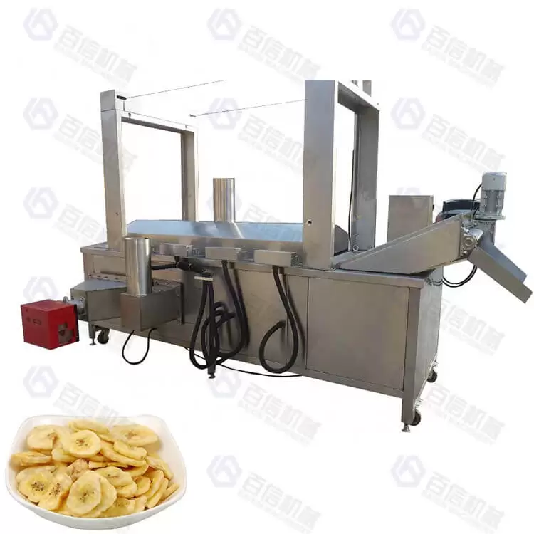 Kontinuierliche Frittiermaschine für Bananenchips