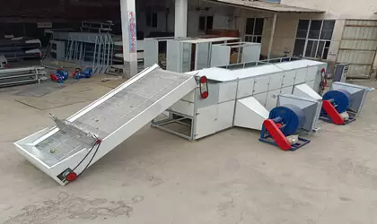 Garlic Mesh Belt Dryer Machine Delivery To Poland